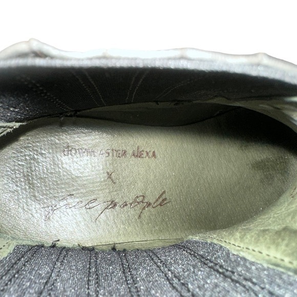 Downeaster Alexa x Free People black‎ leather western Booties size 37 - Picture 6 of 11